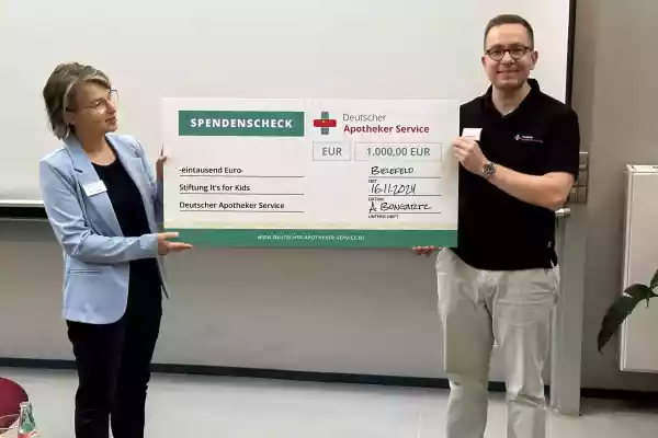 Engagement auf dem Leipziger Fortbildungstag: Deutscher Apotheker Service unterst&uuml;tzt Its for Kids